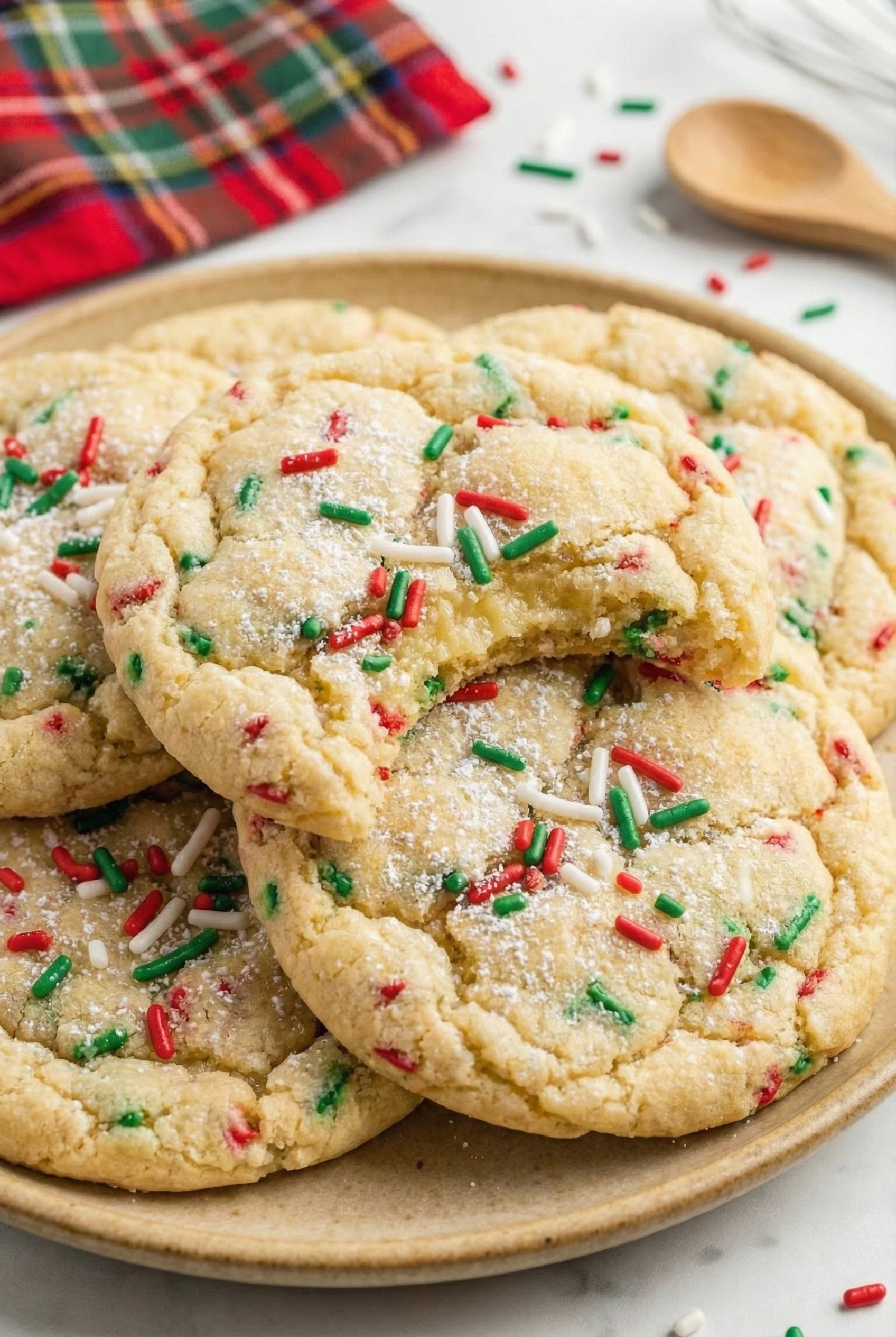 Christmas Ooey Gooey Butter Cookies