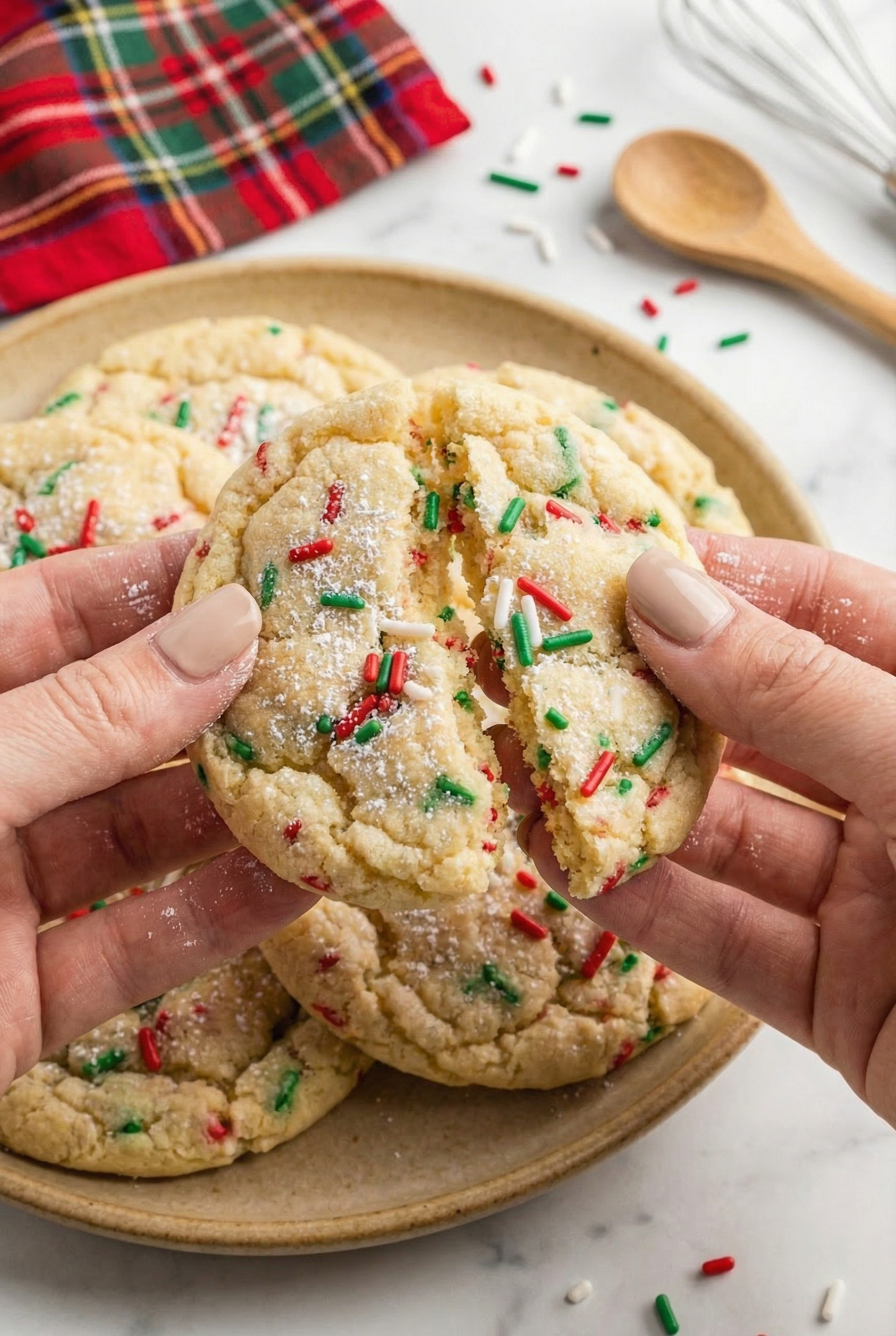 Christmas Ooey Gooey Butter Cookies