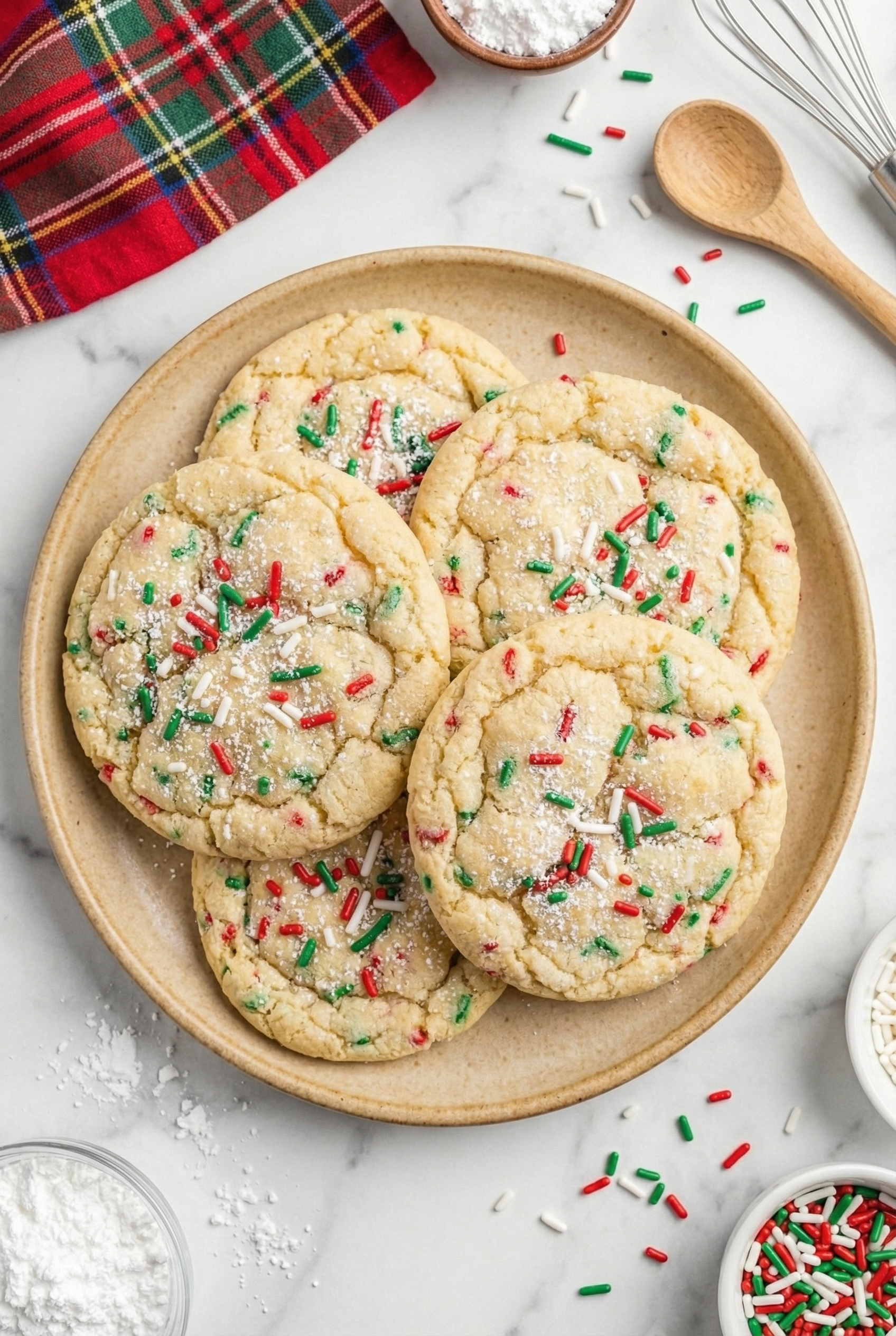 Christmas Ooey Gooey Butter Cookies