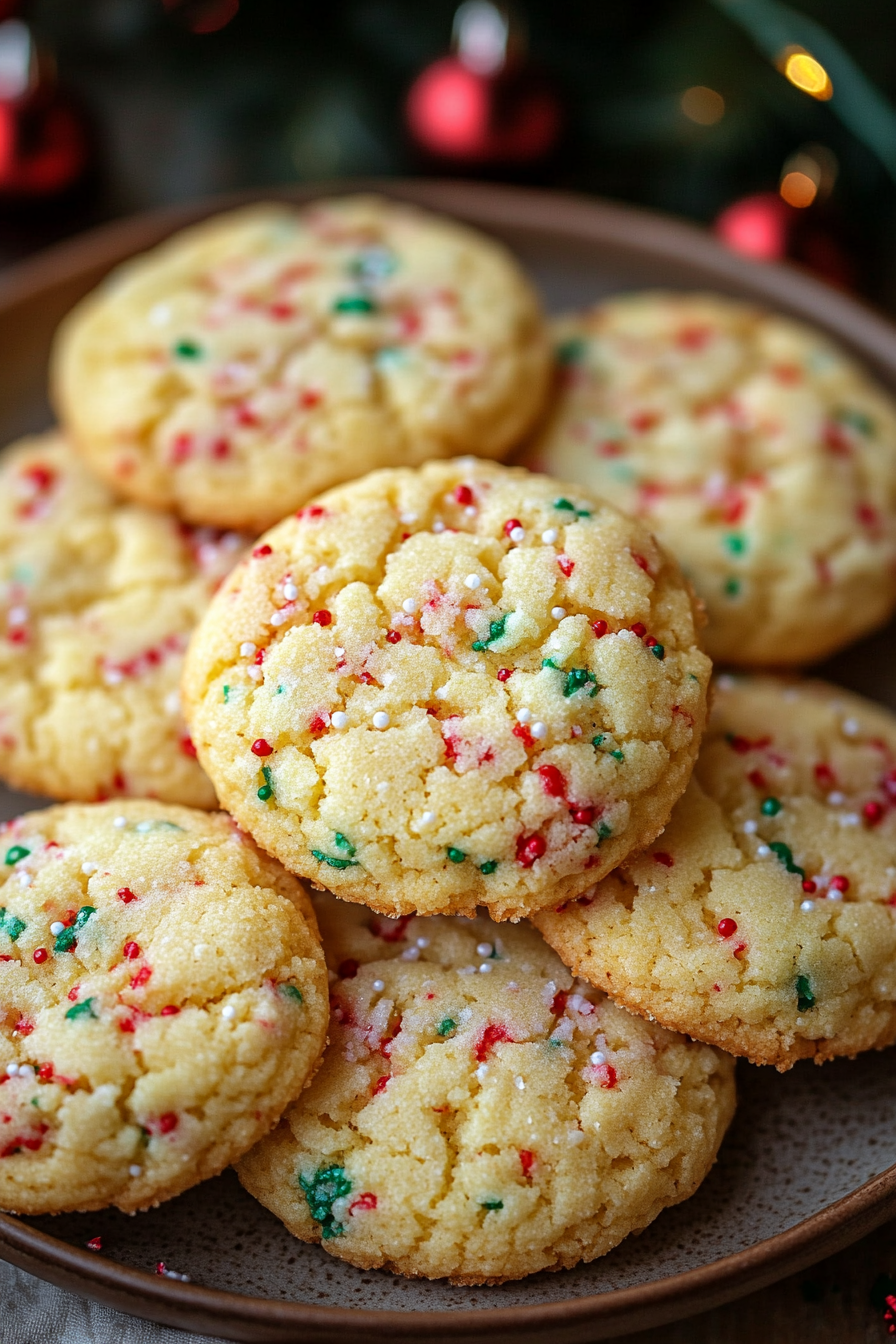 Christmas Ooey Gooey Butter Cookies