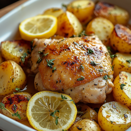 Greek Lemon Chicken and Potatoes