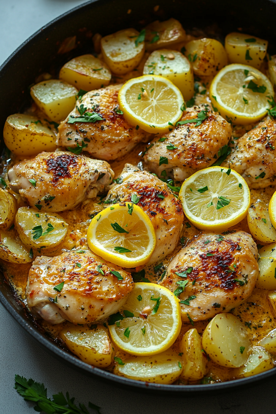 Greek Lemon Chicken and Potatoes