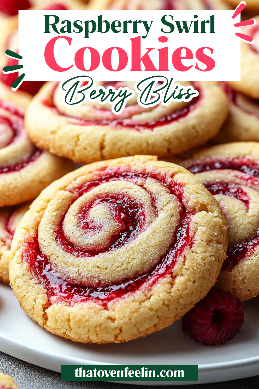 Raspberry Swirl Cookies