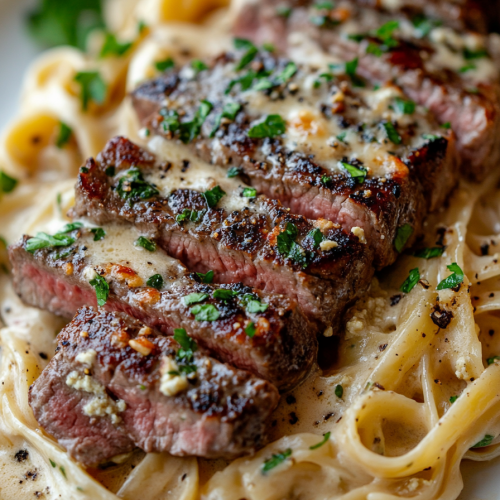 Steak Gorgonzola Alfredo