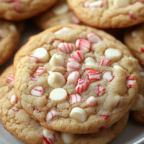 White Chocolate Peppermint Cookies