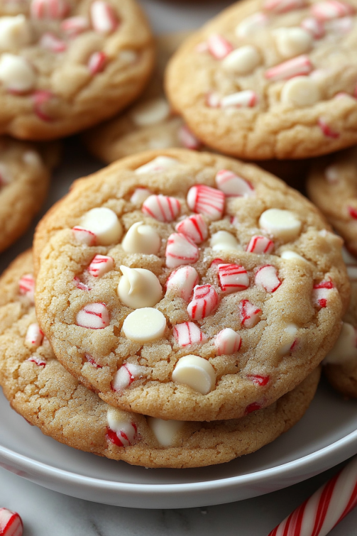 White Chocolate Peppermint Cookies