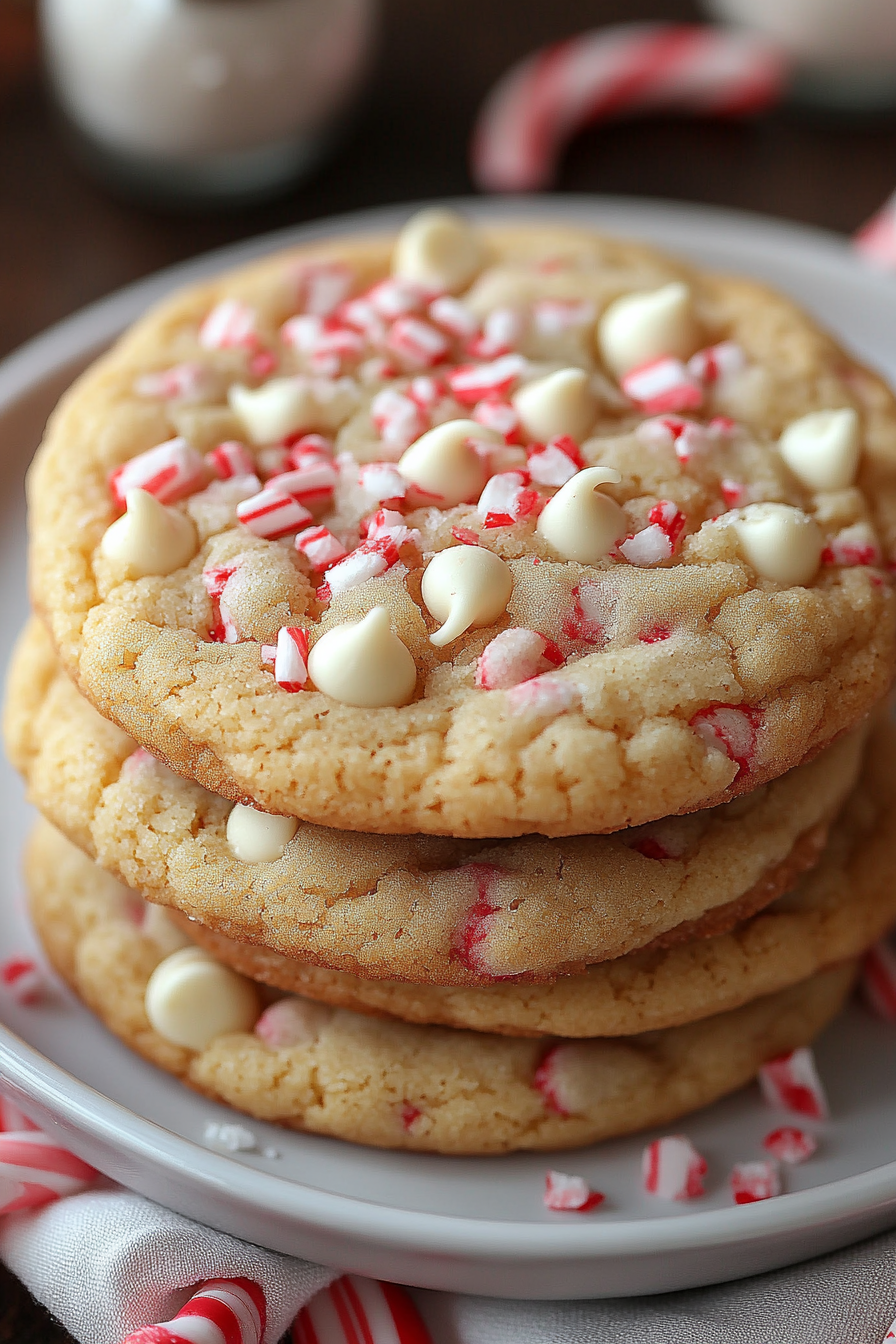 White Chocolate Peppermint Cookies