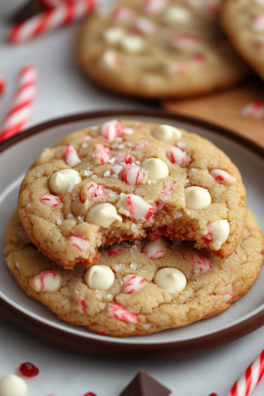 White Chocolate Peppermint Cookies