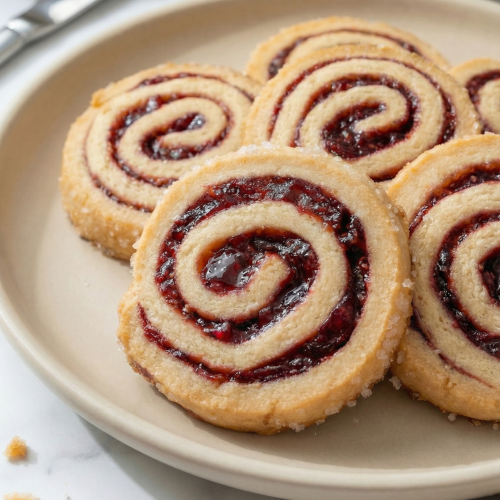 Raspberry Swirl Cookies