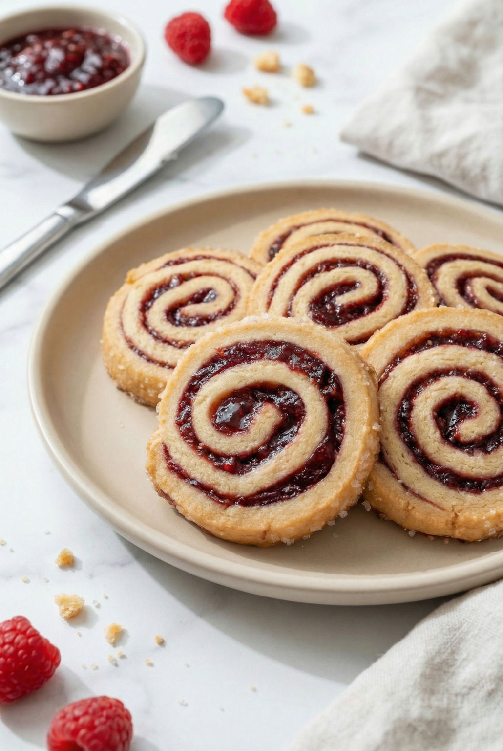 Raspberry Swirl Cookies - That Oven Feelin