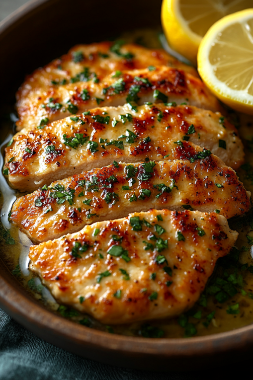 Chicken Piccata with Lemon Sauce