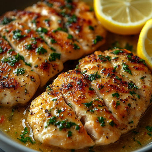 Chicken Piccata with Lemon Sauce