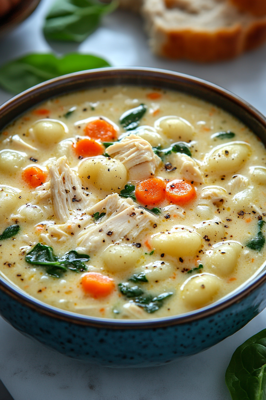 Copycat Olive Garden Chicken Gnocchi Soup