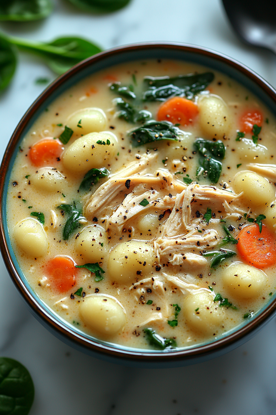 Copycat Olive Garden Chicken Gnocchi Soup