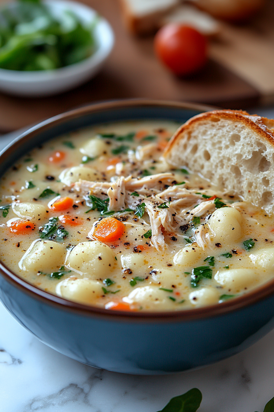 Copycat Olive Garden Chicken Gnocchi Soup