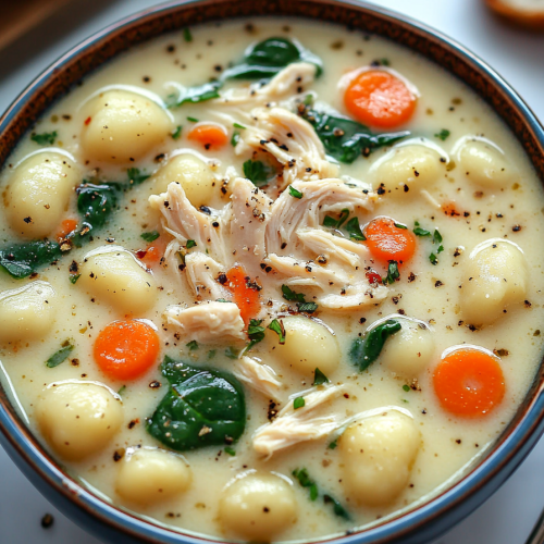 Copycat Olive Garden Chicken Gnocchi Soup