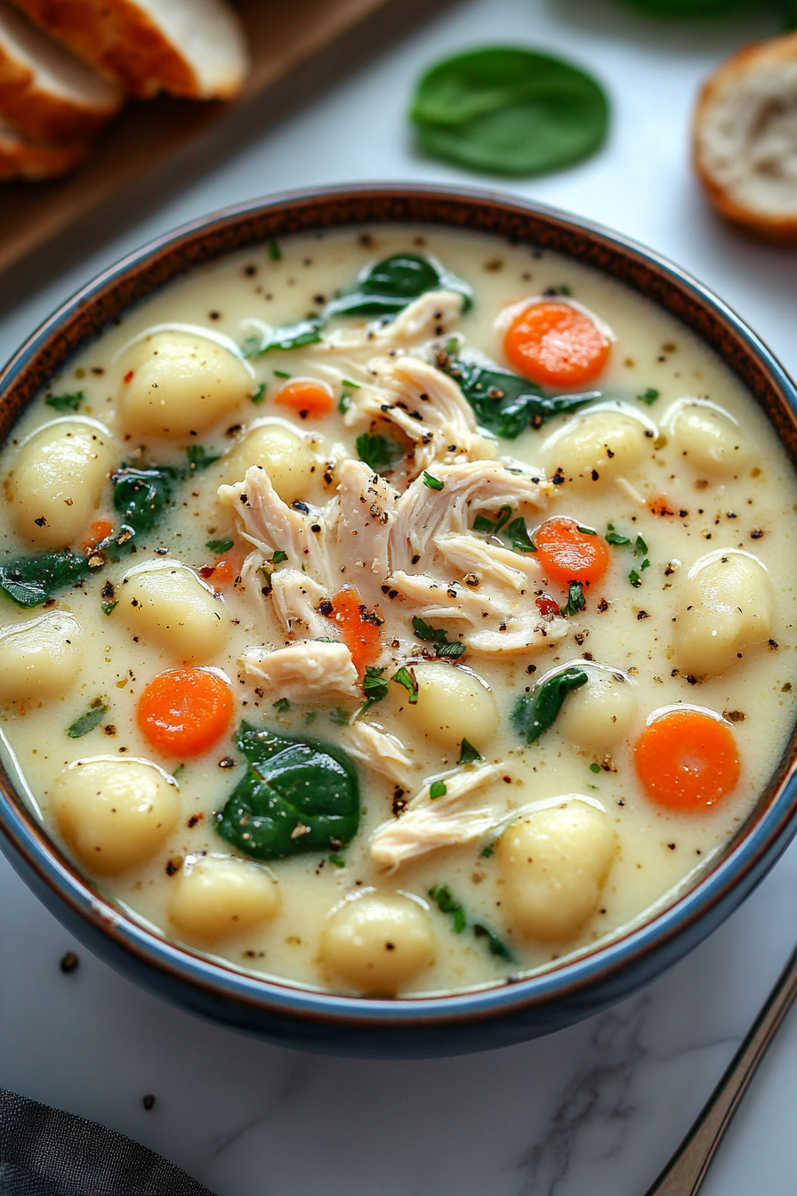 Copycat Olive Garden Chicken Gnocchi Soup