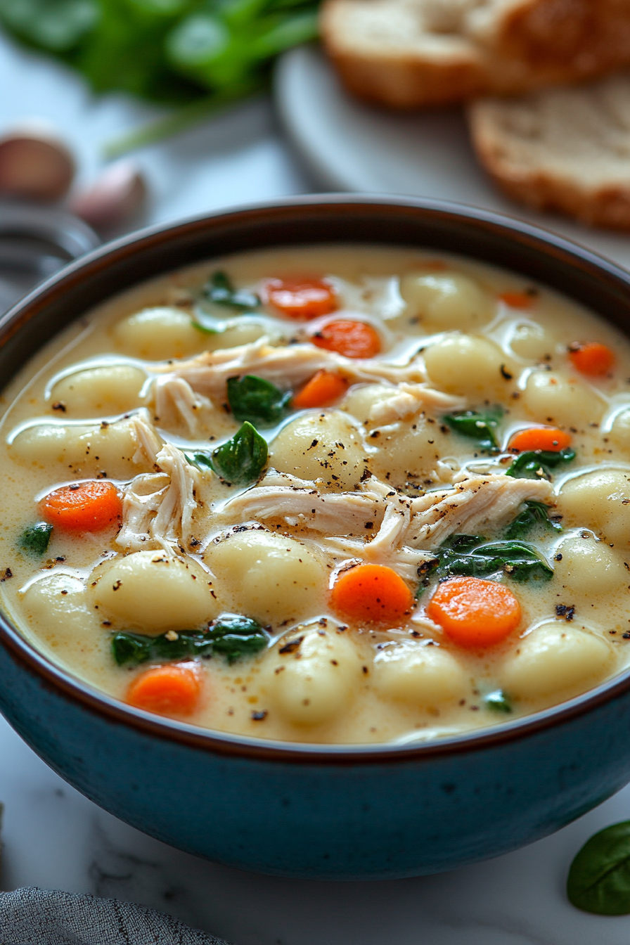 Copycat Olive Garden Chicken Gnocchi Soup