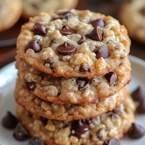 Rice Krispie Chocolate Chip Cookies