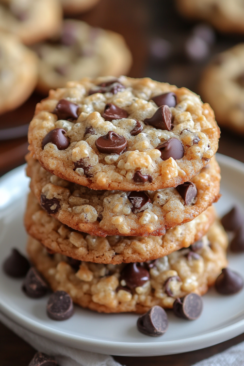 Rice Krispie Chocolate Chip Cookies