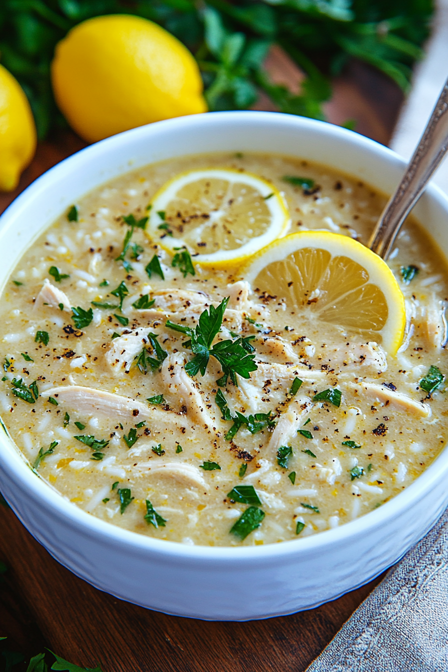 Greek Lemon Chicken Soup (Avgolemono)