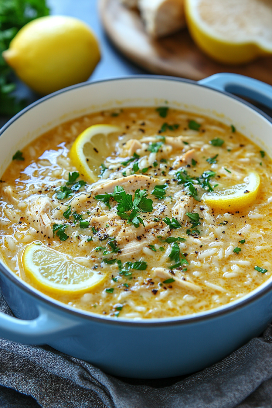 Greek Lemon Chicken Soup (Avgolemono)