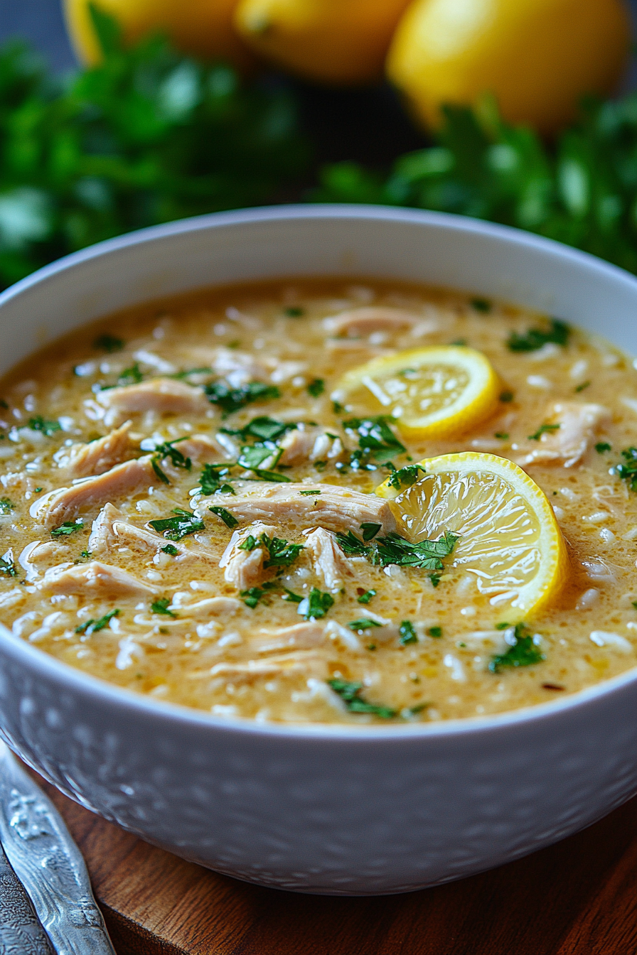 Greek Lemon Chicken Soup (Avgolemono)