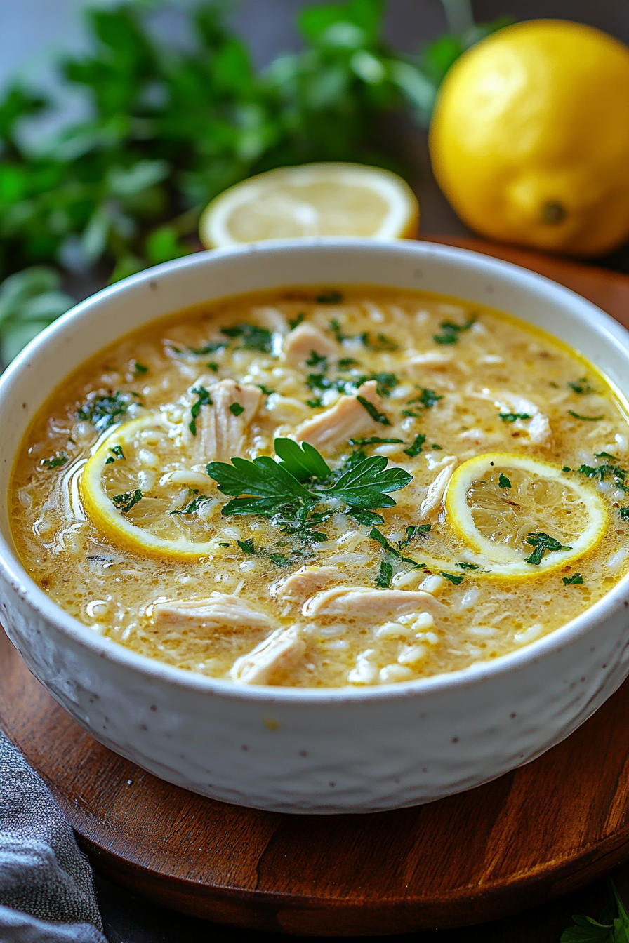 Greek Lemon Chicken Soup (Avgolemono)