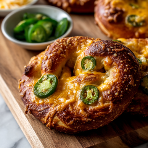 Jalapeño Cheddar Soft Pretzels