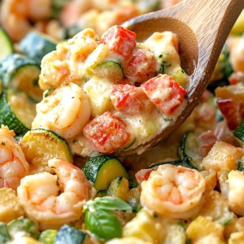 Creamy Shrimp and Zucchini Skillet