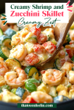 Creamy Shrimp and Zucchini Skillet