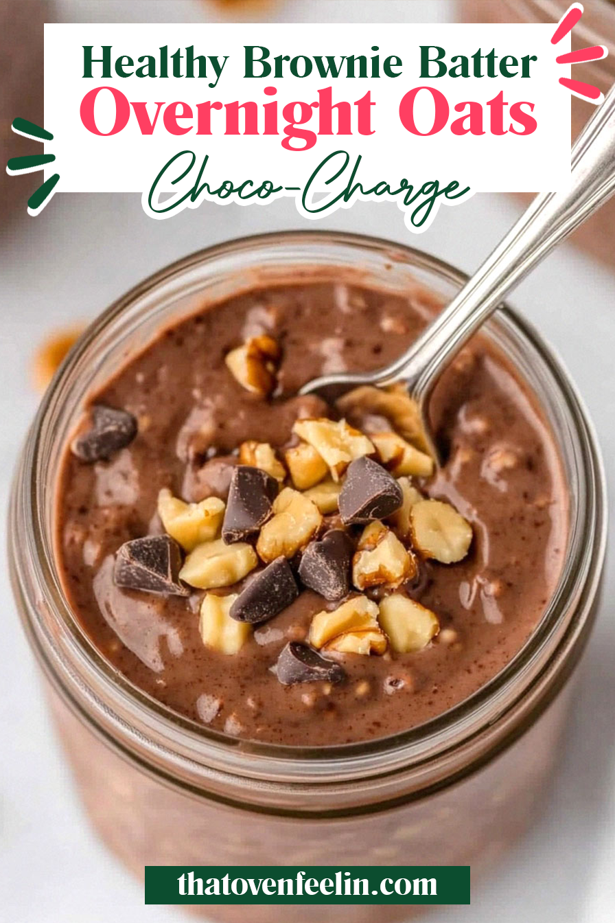 Healthy Brownie Batter Overnight Oats