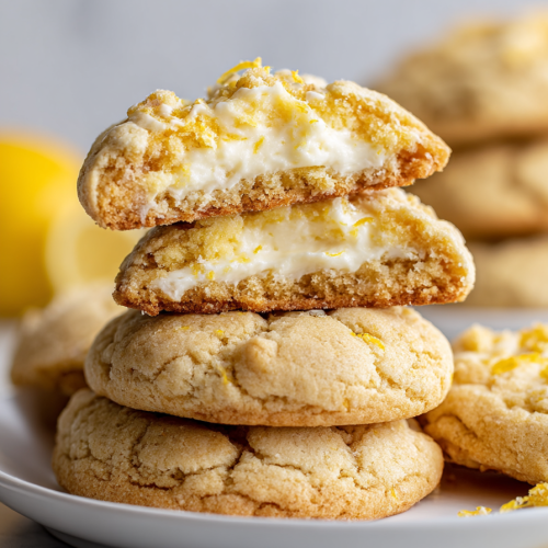 Zesty Lemon Cheesecake Cookies