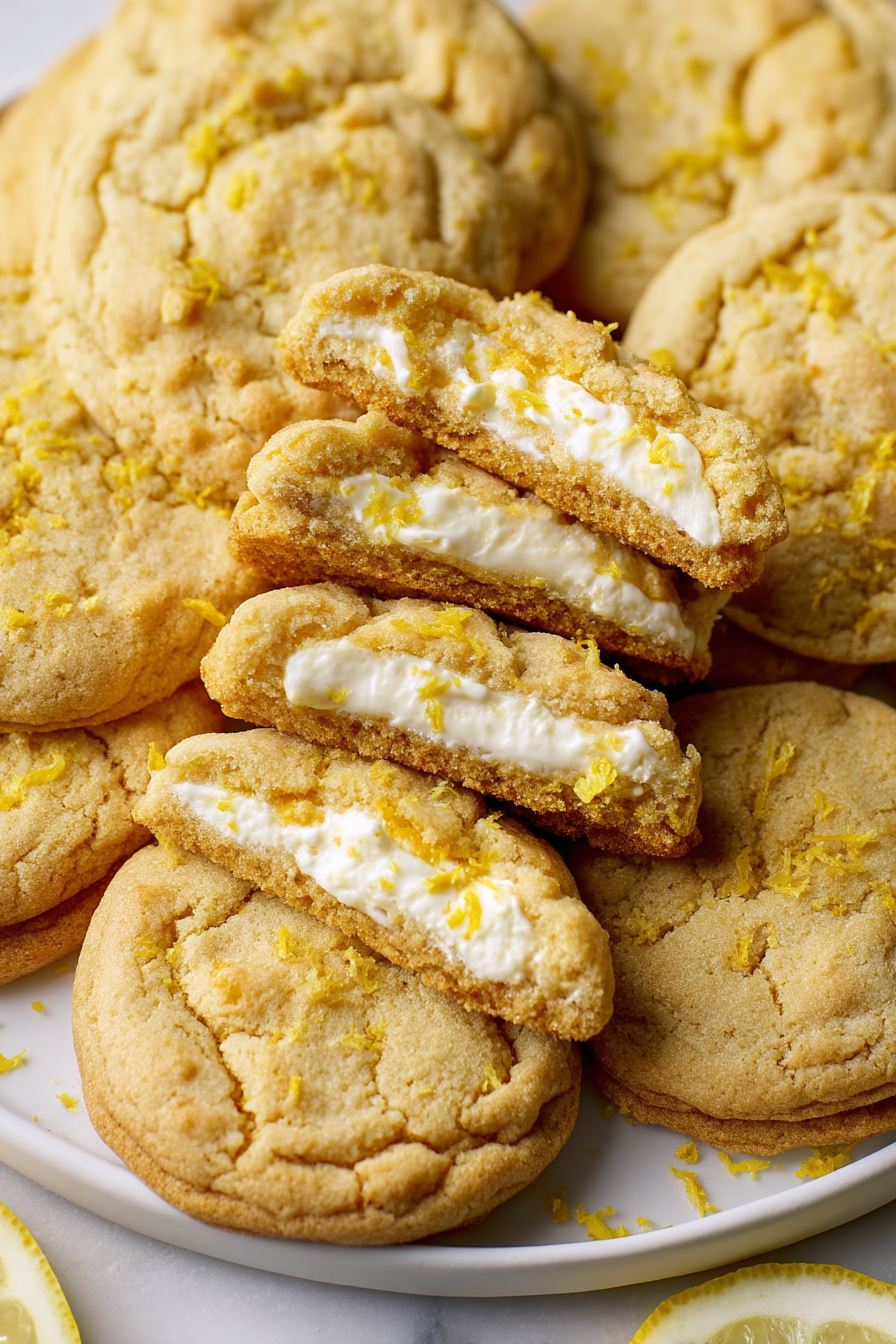 Zesty Lemon Cheesecake Cookies
