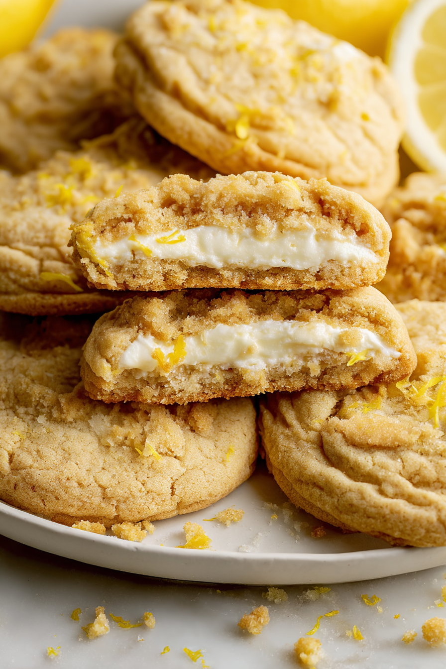 Zesty Lemon Cheesecake Cookies