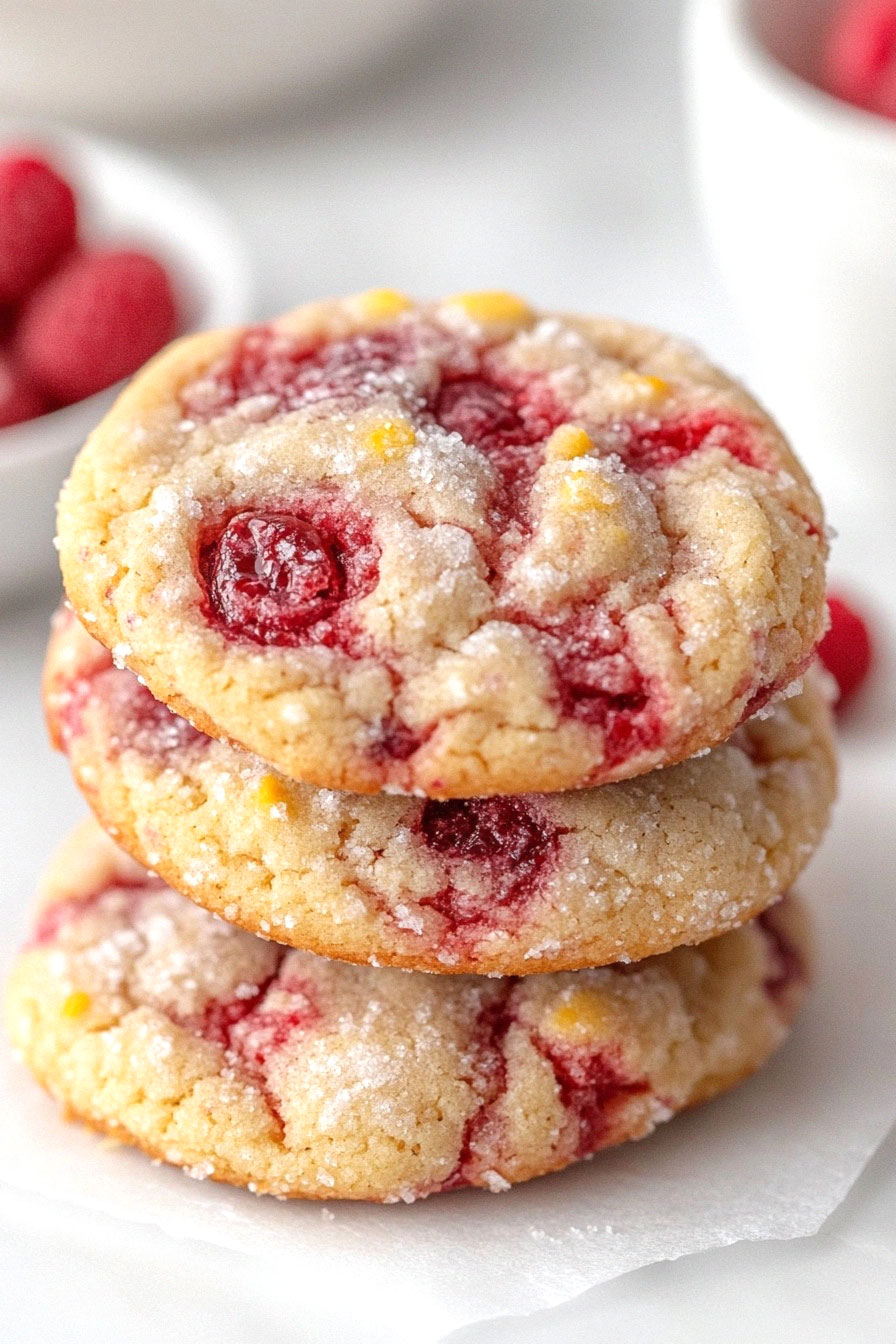 Lemon Raspberry Cookies