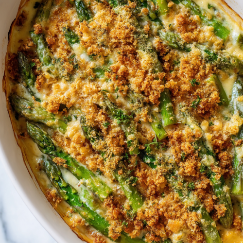 Asparagus Cracker Casserole