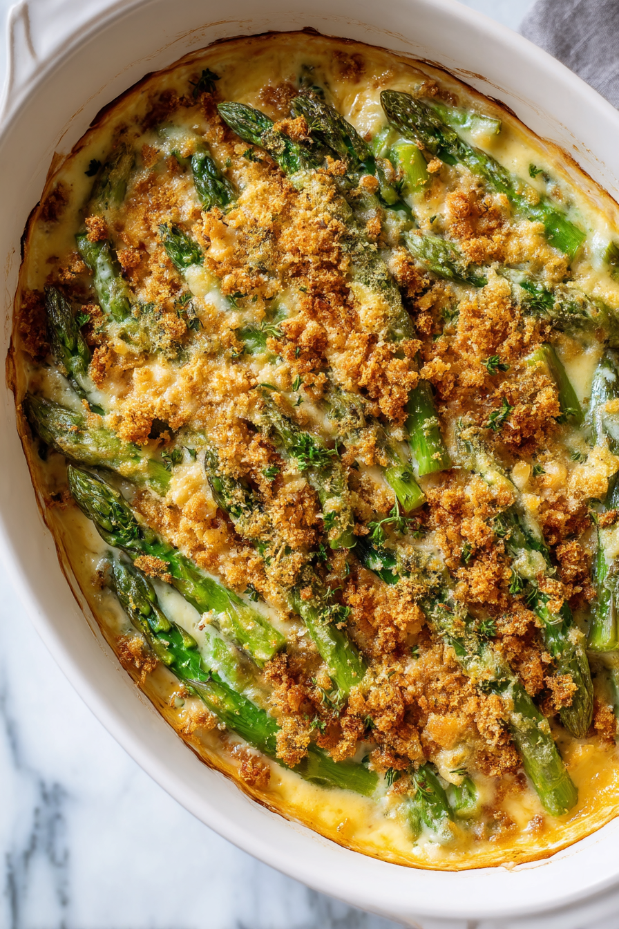 Asparagus Cracker Casserole