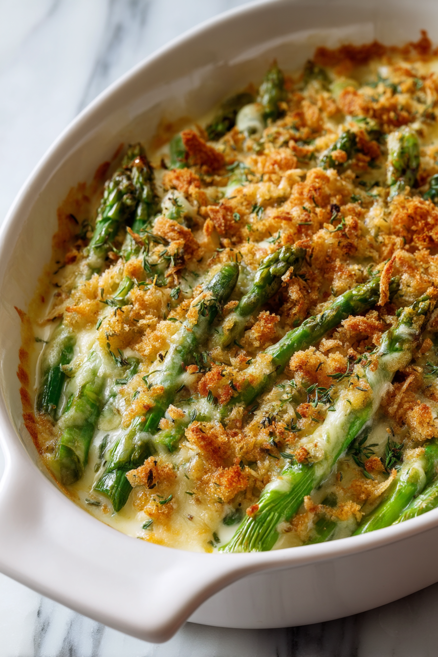 Asparagus Cracker Casserole