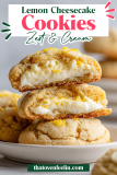 Zesty Lemon Cheesecake Cookies