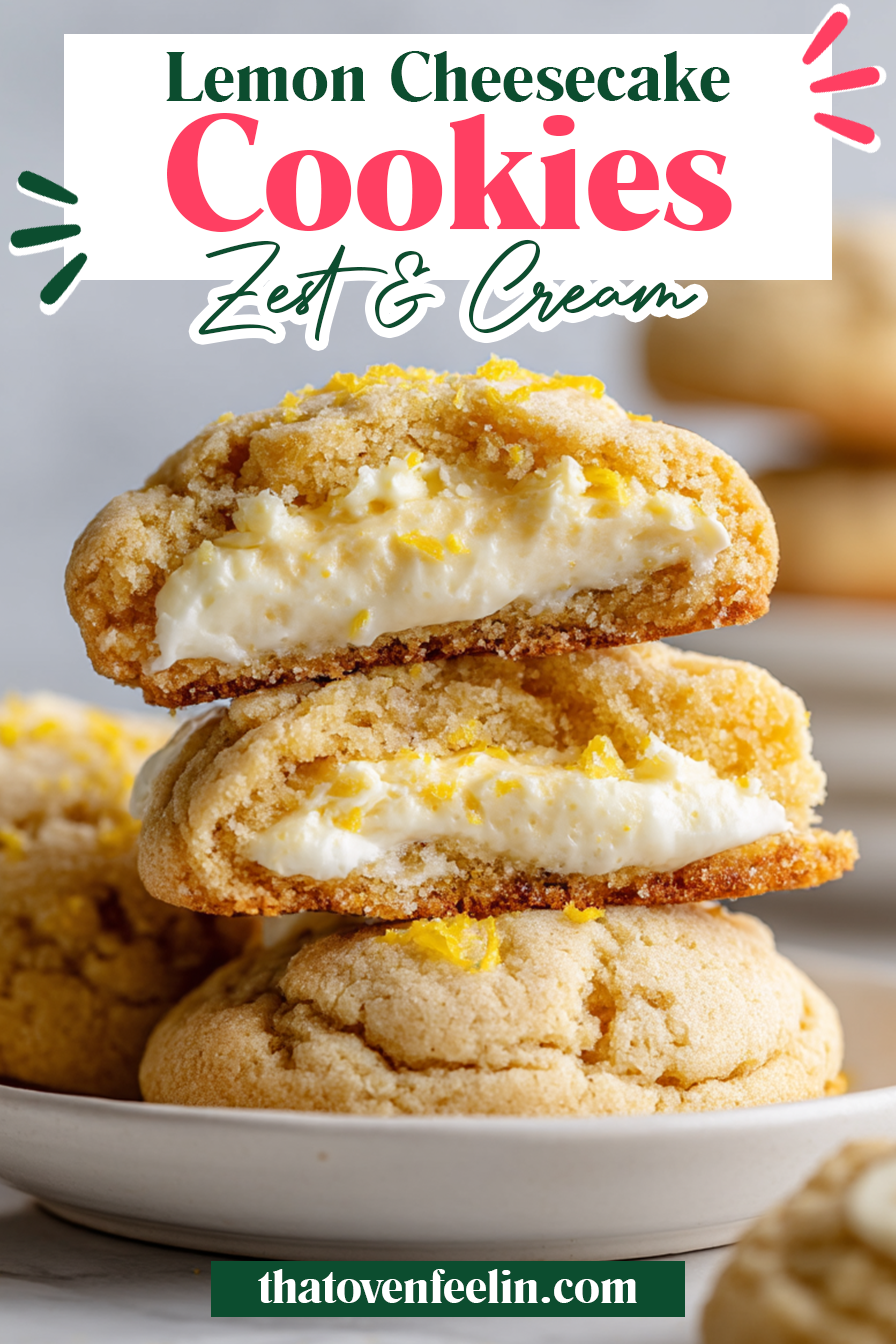 Zesty Lemon Cheesecake Cookies