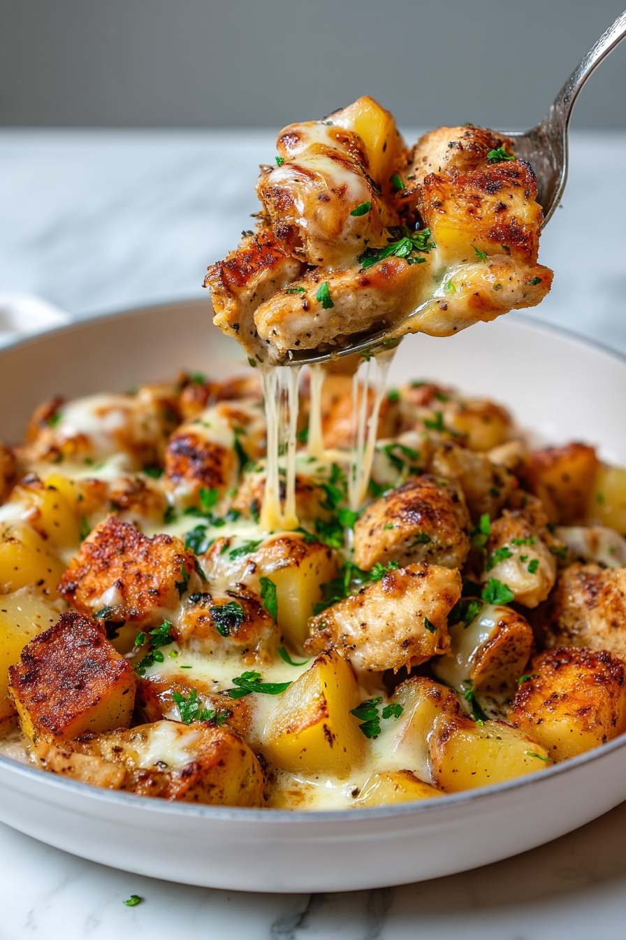 Garlic Parmesan Chicken and Potatoes