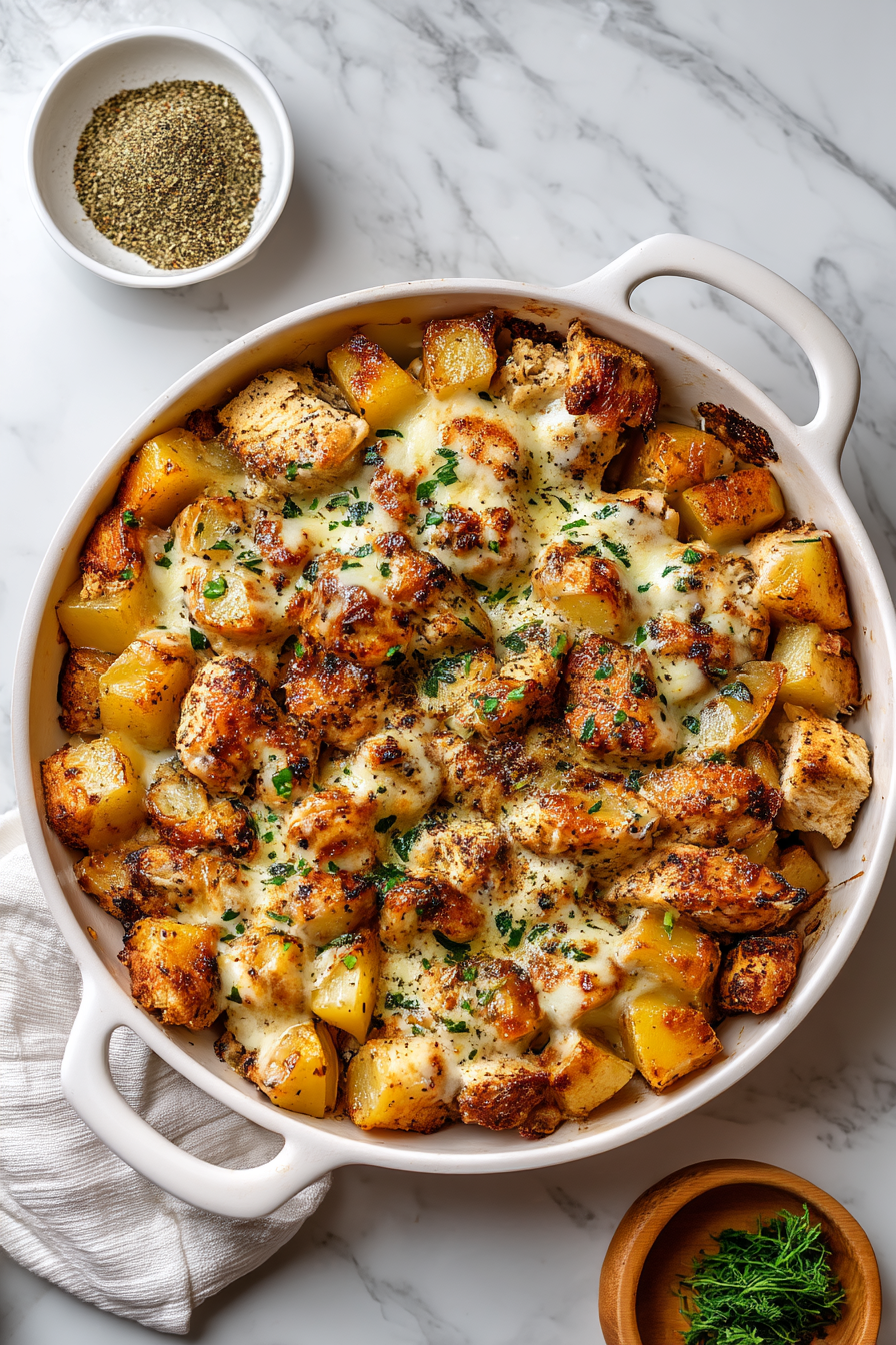 Garlic Parmesan Chicken and Potatoes