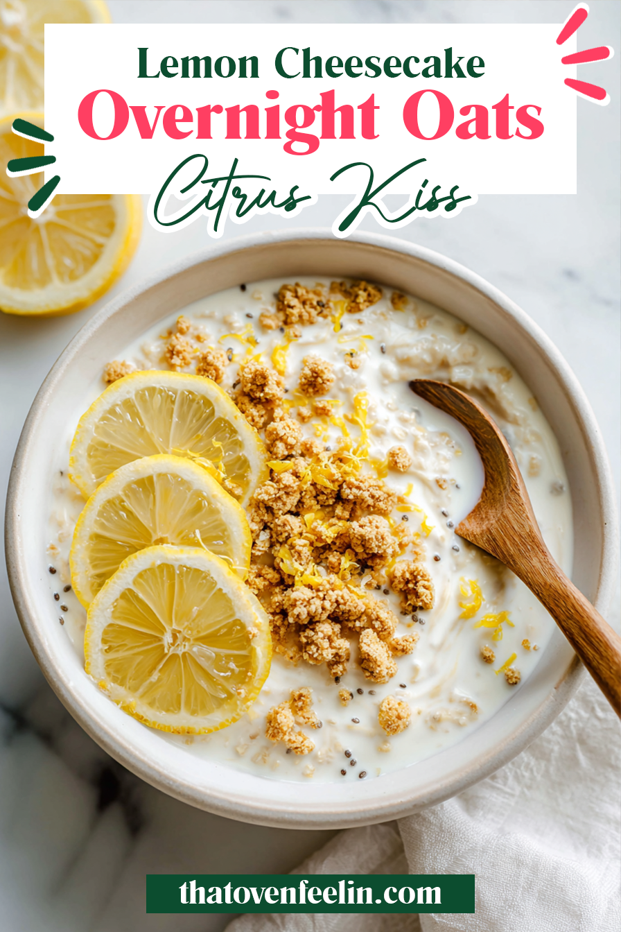 Lemon Cheesecake Overnight Oats