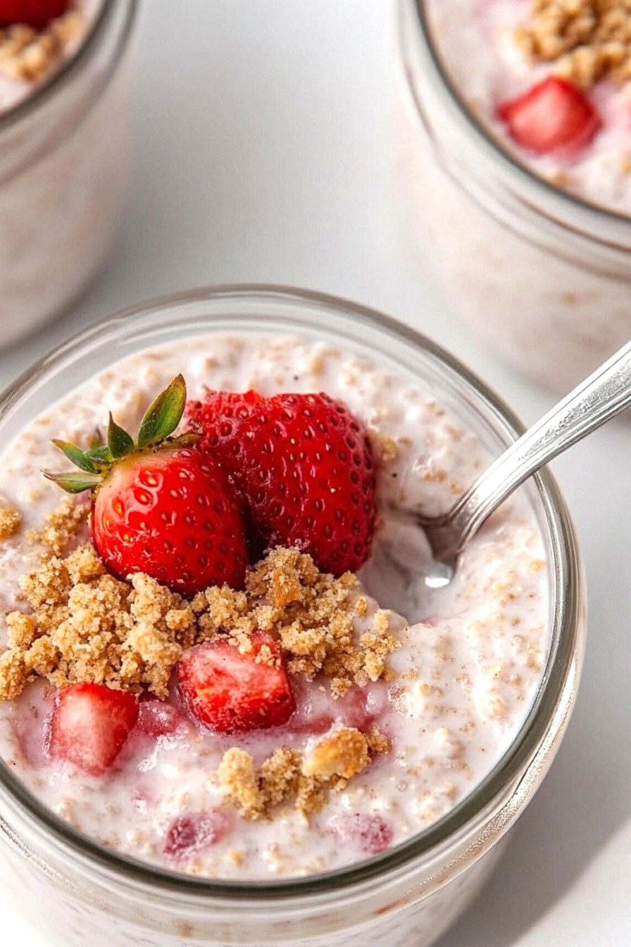 Strawberry Cheesecake Overnight Oats