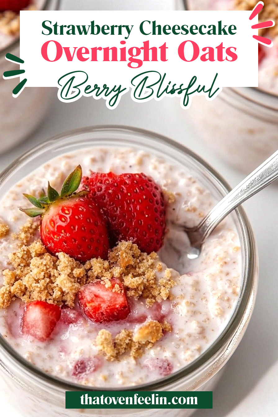 Strawberry Cheesecake Overnight Oats