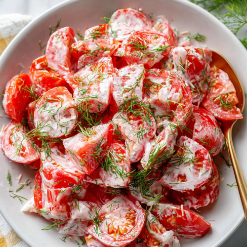 Tomato Garlic Salad
