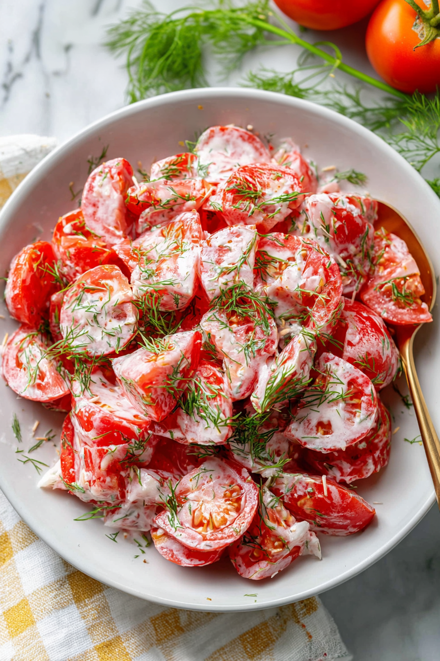 Tomato Garlic Salad