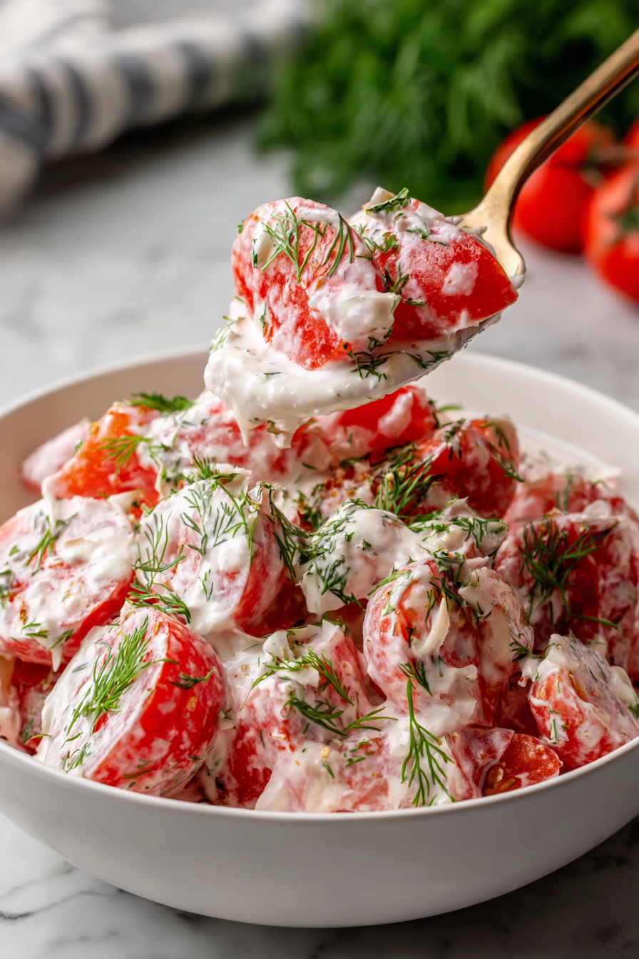 Tomato Garlic Salad