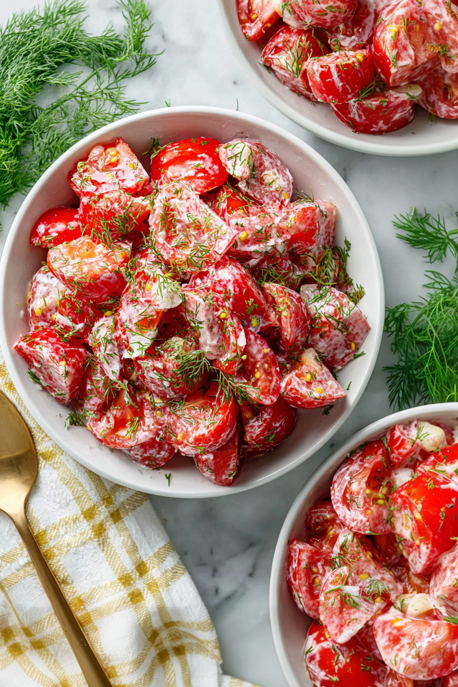 Tomato Garlic Salad
